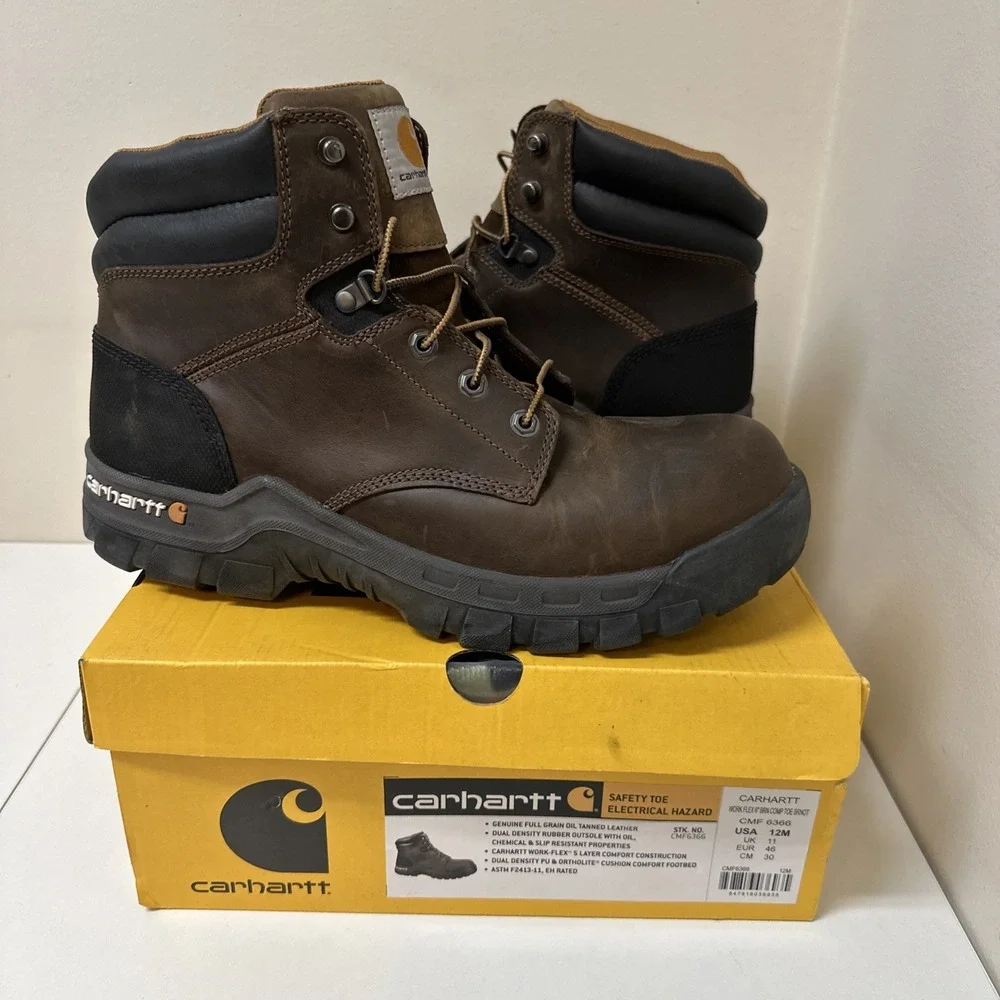 Carhartt Safety Toe Electrical Hazard Work Boots Flex 6